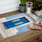 Lisbon Blue Door | Portugal fine art travel photography print Outdoor Rug Gallery Image 2