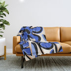 Cobalt Cosmos Throw Blanket Gallery Image 1