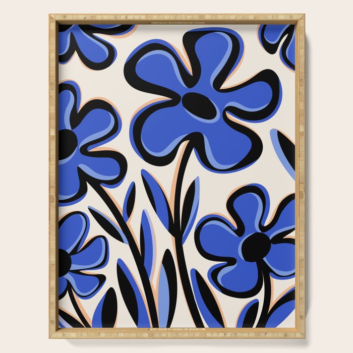 Cobalt Cosmos Serving Tray Gallery Image 1