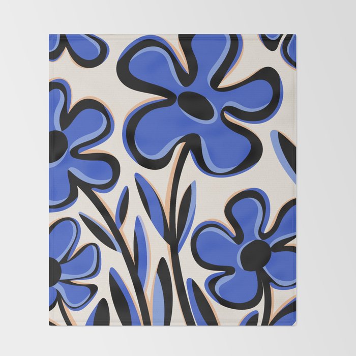Cobalt Cosmos Throw Blanket Gallery Image 2