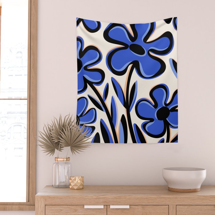 Cobalt Cosmos Wall Tapestry Gallery Image 2