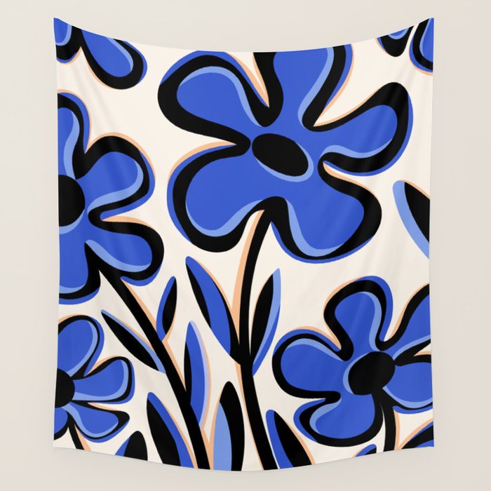 Cobalt Cosmos Wall Tapestry Gallery Image 4