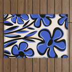 Cobalt Cosmos Outdoor Rug Gallery Image 1