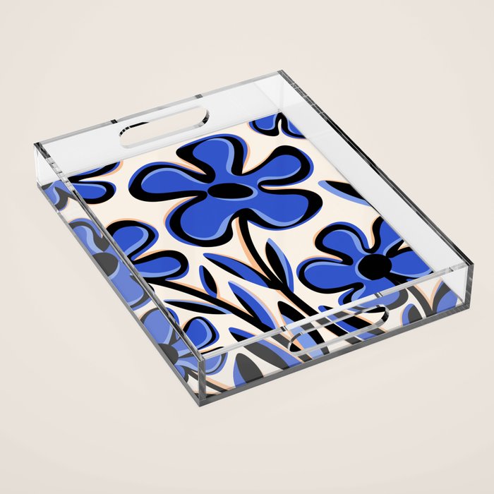 Cobalt Cosmos Acrylic Tray Gallery Image 1
