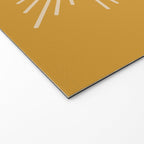 Mid Century Modern Sunburst in Dark Mustard and Beige Welcome Mat Gallery Image 2