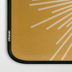 Mid Century Modern Sunburst in Dark Mustard and Beige Laptop Sleeve Gallery Image 3