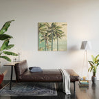 Under the palms Wood Wall Art Gallery Image 2