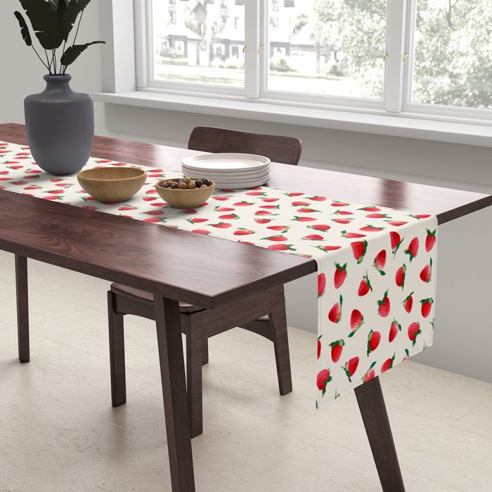 Strawberry pattern Table Runner Gallery Image 2