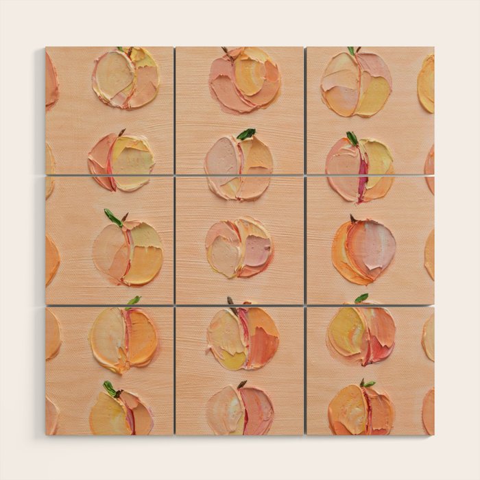 Peaches and Cream 6 Wood Wall Art Gallery Image 1