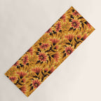 Gazania Floral - Orange Gold Yoga Mat Gallery Image 1