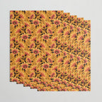 Gazania Floral - Orange Gold Wrapping Paper Gallery Image 3