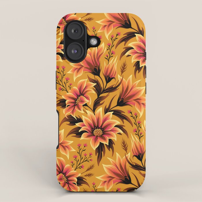 Gazania Floral - Orange Gold iPhone Case Gallery Image 1