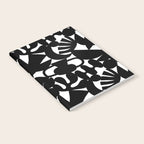 Black and white organic nature shape art pattern Notebook Gallery Image 2