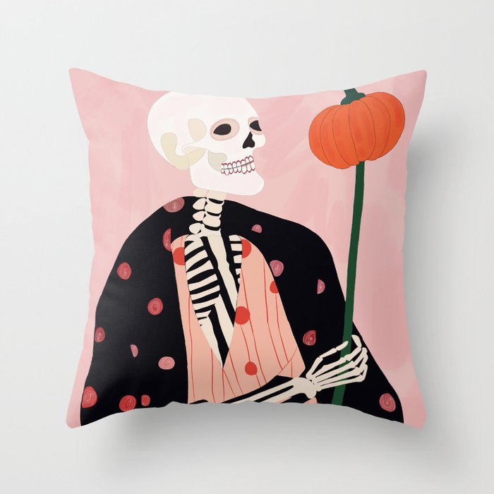 Pumpkin Keeper Throw Pillow Gallery Image 6