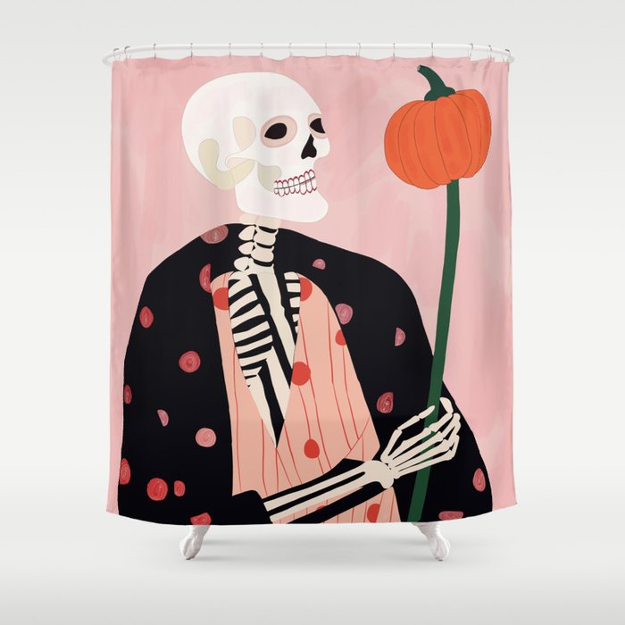 Pumpkin Keeper Shower Curtain Gallery Image 1