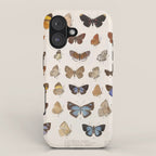 Vintage Scientific Insect Butterfly Moth Biological Hand Drawn Species Art Illustration iPhone Case Gallery Image 1