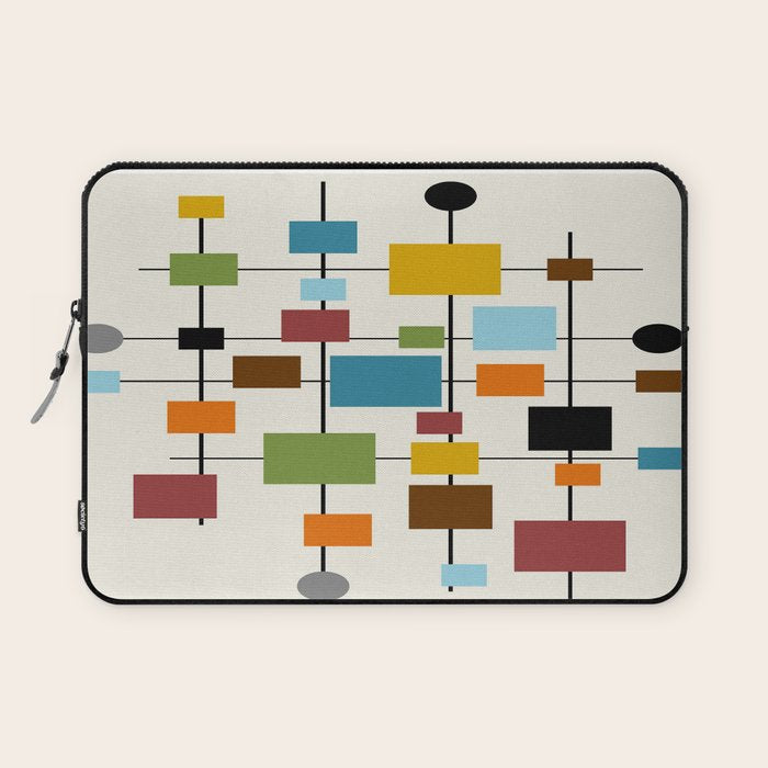 Mid-Century Modern Art 1.3 Laptop Sleeve Gallery Image 1