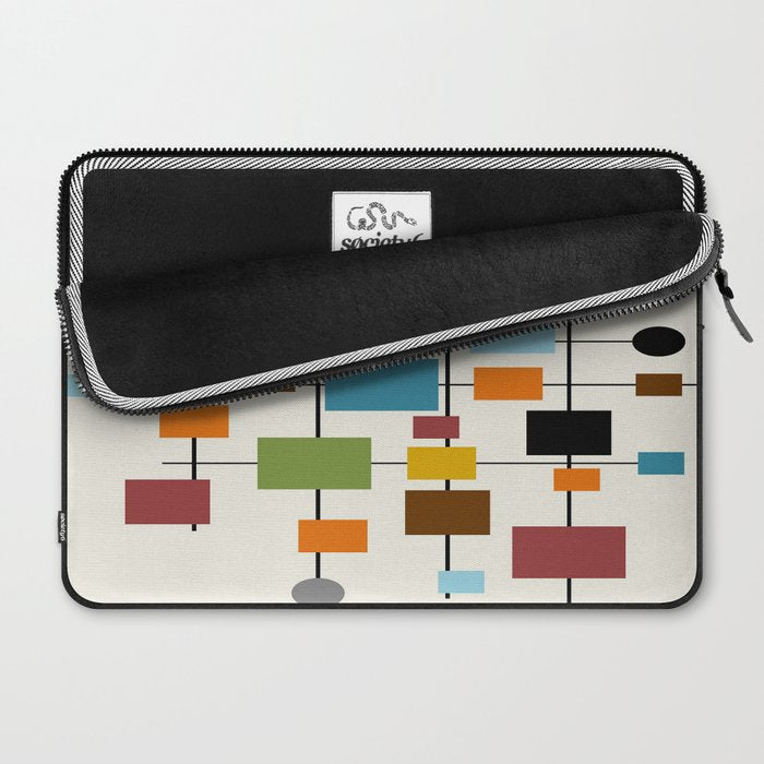 Mid-Century Modern Art 1.3 Laptop Sleeve Gallery Image 2