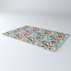 Vintage Y2K cartoon sticker pattern Rug Gallery Image 3