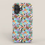 Vintage Y2K cartoon sticker pattern iPhone Case Gallery Image 1