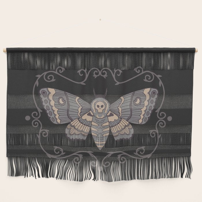 Taxidermy Death Moth at Midnight Wall Hanging Gallery Image 1