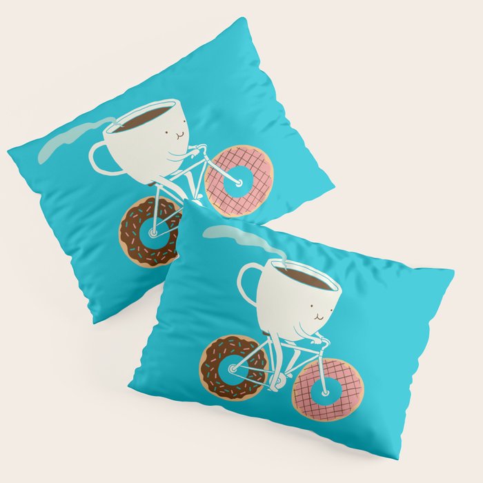 Coffee and Donuts Pillow Sham Gallery Image 3