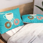 Coffee and Donuts Pillow Sham Gallery Image 2