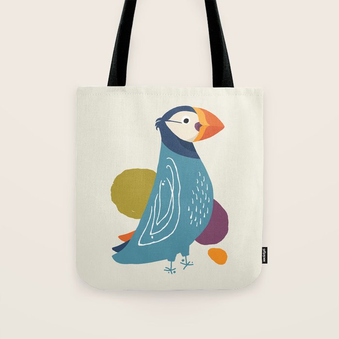 Quirky Atlantic Puffin Tote Bag Gallery Image 1