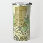 tiki gods send waves and peace swamis // retro surf art by surfy birdy Travel Mug Gallery Image 2