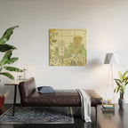 tiki gods send waves and peace swamis // retro surf art by surfy birdy Wood Wall Art Gallery Image 2