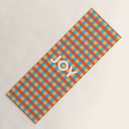 Joy in Christmas Plaid Yoga Mat Gallery Image 1