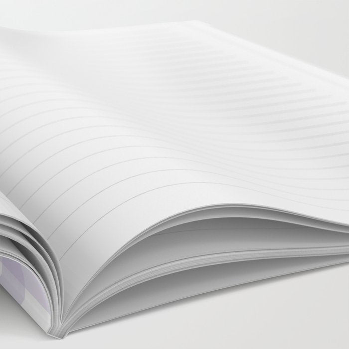 Lilac gingham pattern Notebook Gallery Image 2