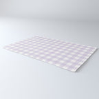 Lilac gingham pattern Rug Gallery Image 3