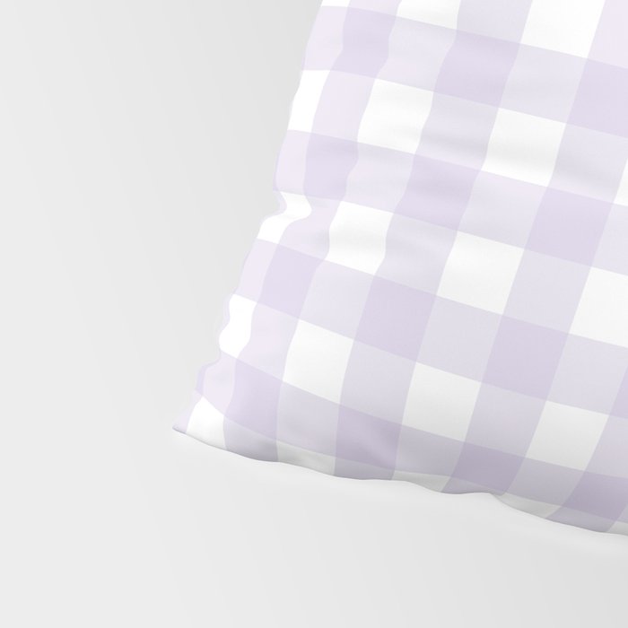 Lilac gingham pattern Pillow Sham Gallery Image 4