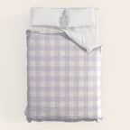 Lilac gingham pattern Comforter Gallery Image 6