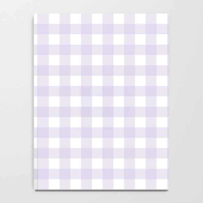 Lilac gingham pattern Notebook Gallery Image 4