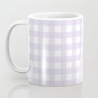 Lilac gingham pattern Coffee Mug Gallery Image 3