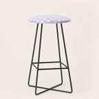 Lilac gingham pattern Stool Gallery Image 1