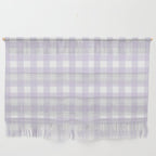 Lilac gingham pattern Wall Hanging Gallery Image 1