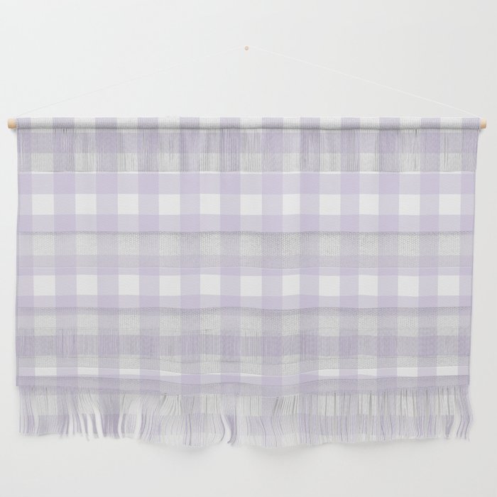 Lilac gingham pattern Wall Hanging Gallery Image 1