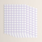 Lilac gingham pattern Wrapping Paper Gallery Image 3