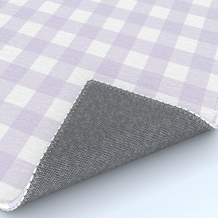 Lilac gingham pattern Rug Gallery Image 4