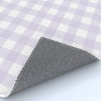 Lilac gingham pattern Rug Gallery Image 4