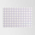 Lilac gingham pattern Rug Gallery Image 2