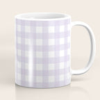 Lilac gingham pattern Coffee Mug Gallery Image 1