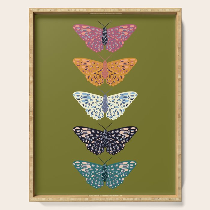 Vintage Butterflies - Mid-century modern  Serving Tray Gallery Image 1