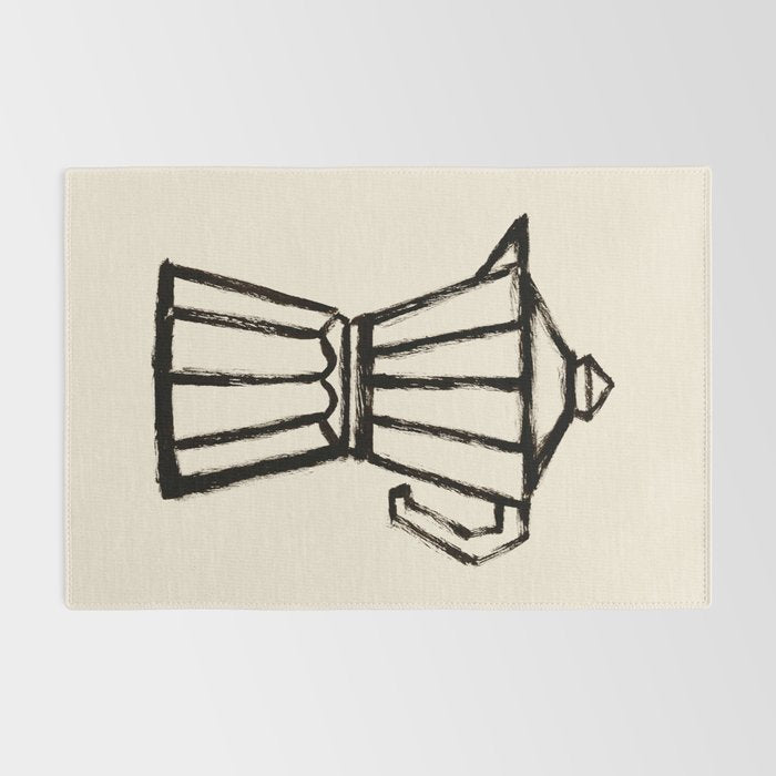 Moke Coffee Pot - Black and Cream Rug Gallery Image 2