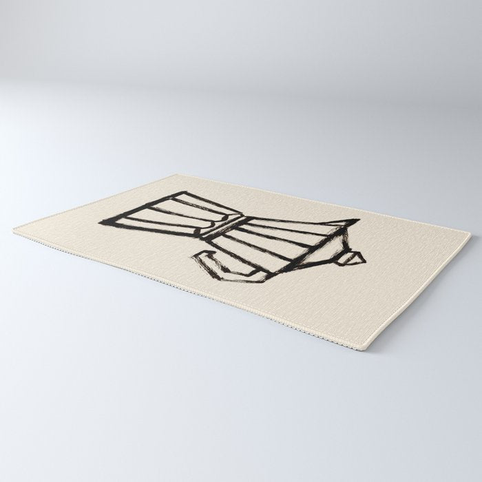 Moke Coffee Pot - Black and Cream Rug Gallery Image 3