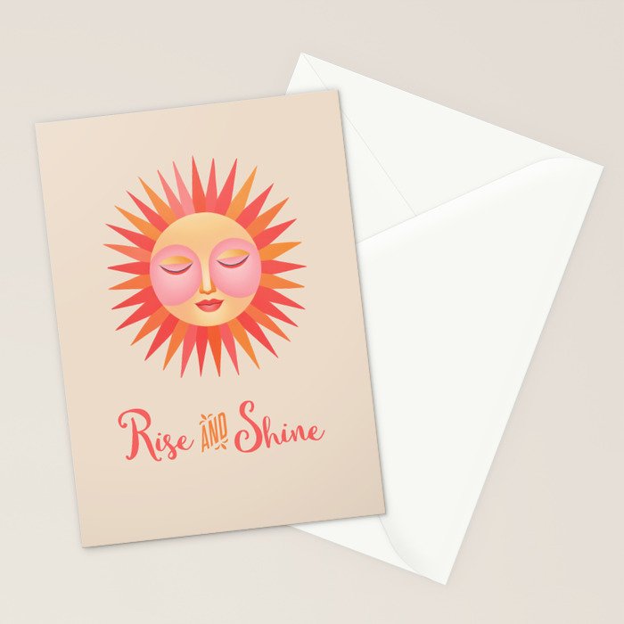 Rise And Shine Happy Sun Stationery Card Gallery Image 2