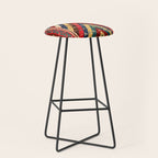 Kurdish Azerbaijan Northwest Persian Niche Kilim Print Stool Gallery Image 1
